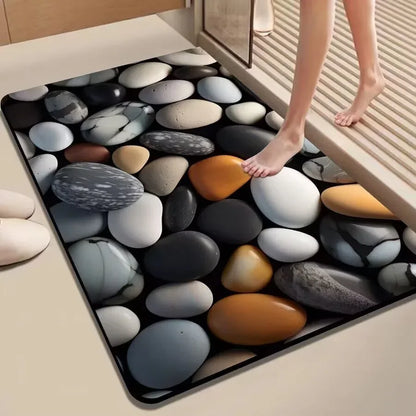 Meishi Diatom Mud Bath Mat - Quick-Dry Non-Slip Bathroom Floor Mat - Shello's Creative Boutique