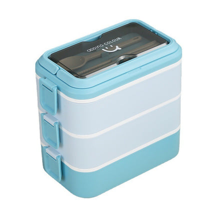 304 stainless steel lunch bento box heating portable fast food insulation multi-layer microwave lunch box eprolo