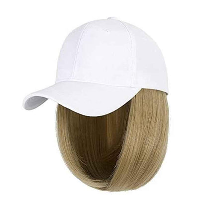 Short Straight Hooded Wig for Women - Chemical Fiber Headcover with Straight Hair - Shello's Creative Boutique