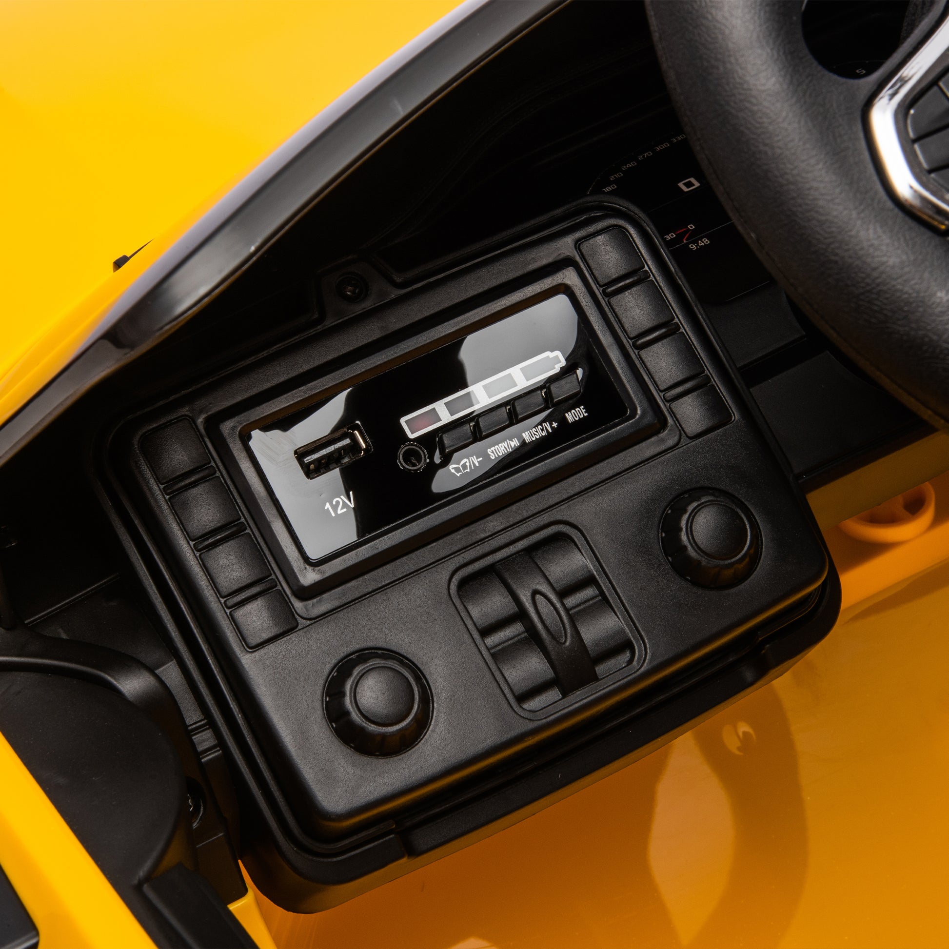 Yellow BMW M4 12v Kids ride on toy car 2.4G W/Parents Remote Control Three speed adjustable eprolo