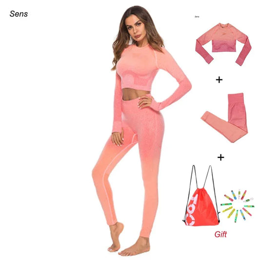 Winter Hot Sale Yoga Set Gym Set Gym Leggings Yoga Sport Leggings Sportswear For Women Sports Clothing Gym Fitness Clothing - Shello's Creative Boutique
