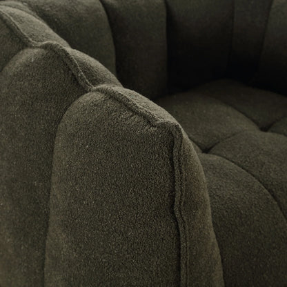 Soft Bean Bag Chair with High Resilient Foam Comfortable Square Lazy Sofa with Footstool - Shello's Creative Boutique