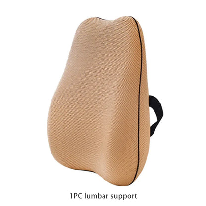 Summer Office Cushion Lumbar Back Support One Set Of Sedentary Gods Memory Foam Seat Cushion Chair Pad - Shello's Creative Boutique