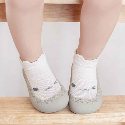 Baby Non-Slip Cotton Floor Socks - Soft Breathable Socks with Cartoon Designs - Shello's Creative Boutique