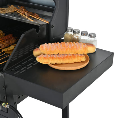 2+2 multifunctional gas barbecue grill and covered grill combination for outdoor cooking - barbecue, barbecue, pizza. - Shello's Creative Boutique
