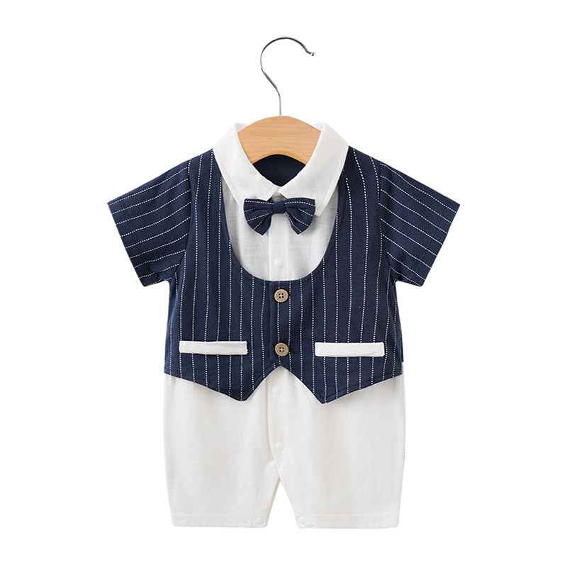 Baby Gentleman Bodysuit – Stylish & Comfortable Summer Wear for Newborns