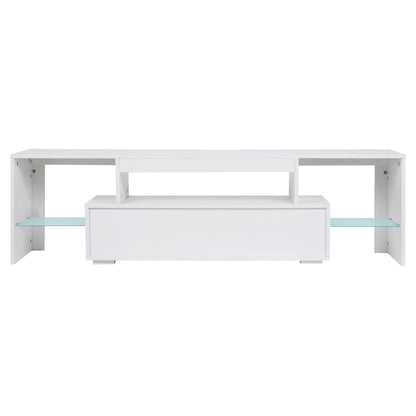 LED TV stand modern TV stand with storage Entertainment Center with drawer TV cabinet for Up to 75 inch for Gaming Living Room B eprolo