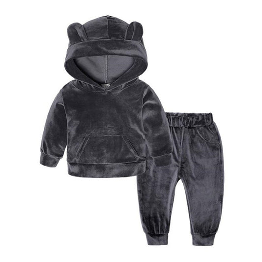 Sport Suit Children Clothing Sets Boys Girls Outfits Winter Gold Velvet Tracksuit Autumn Boy Clothes 1 2 3 4 5 6 7 8 Years eprolo