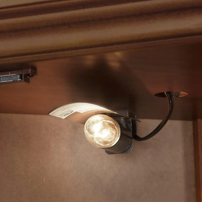 Luxury Corner Curio Cabinet with LED Lighting - 5-Shelf Display Cabinet in Walnut - Shello's Creative Boutique