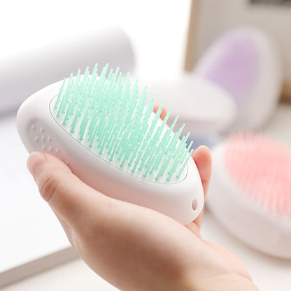 One-Click Self-Cleaning Cat Brush - Hair Removal & Massage Grooming Tool