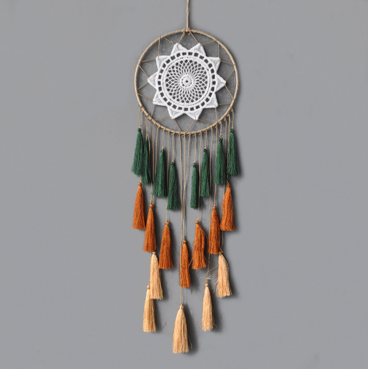  Fashion Gift Tassel & Lace Dreamcatcher Wind Chimes Tassel Pendant Big Dream Catcher Home Wall Hanging Decor Regalo Amor