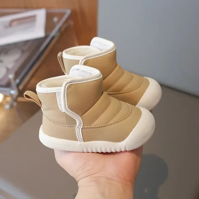 Autumn Winter Children Snow Boots Baby Girls Boys Boots Soft Sole Non-slip Infant Toddler Shoes Outdoor Thick Plush Kids Boots eprolo