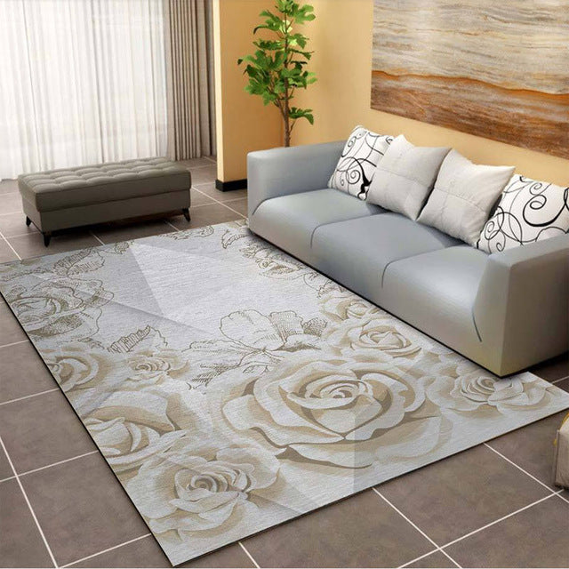 High Quality Abstract Flower Art Carpet For Living Room Bedroom Anti-slip Floor Mat Fashion Kitchen Carpet Area Rugs Shello Creative Boutique