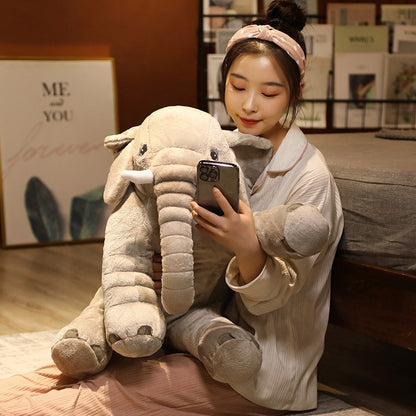 Popular Elephant Doll WeChat Same Plush Toy Comfort Pillow for Sleeping Dolls Baby Sleeping Pillow eprolo