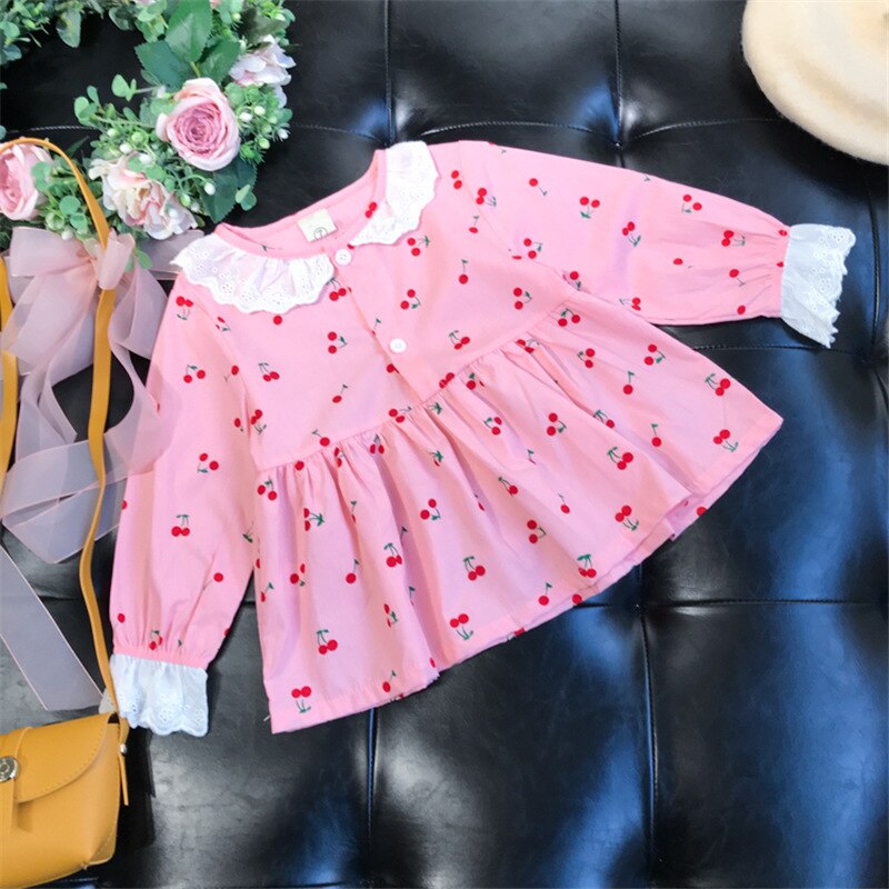 Kids Girls Summer Pajamas Children Sleepwear Baby Pajamas Sets Girls Flower Lace Cotton Nightwear Clothes Kids Clothing 2-7Y eprolo
