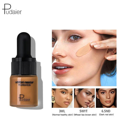Professional Full Coverage Liquid Foundation Face Base Makeup Natural Colour Concealer - Shello's Creative Boutique