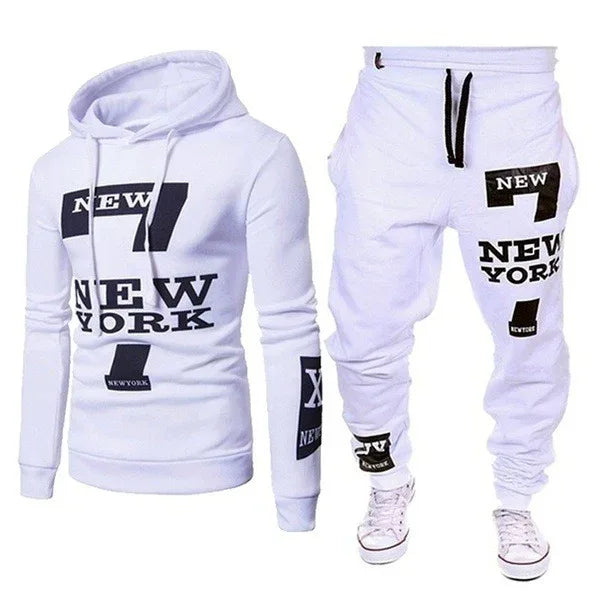 New Spring and Autumn Sweater Pants Casual Sports Couple Set Manufacturer One hand Hooded Two piece Set for Men - Shello's Creative Boutique
