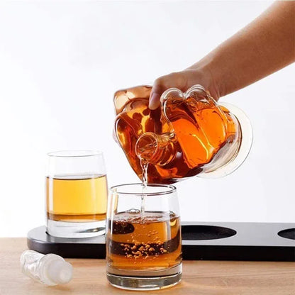The Wine Savant Middle Finger Decanter Novelty Whiskey & Wine Decanter Set - Shello's Creative Boutique