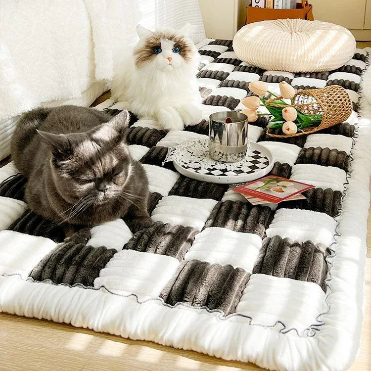 Autumn and winter plush bedside mat anti-skid chenille Mantou mat bedroom tatami sleeping carpet - Shello's Creative Boutique