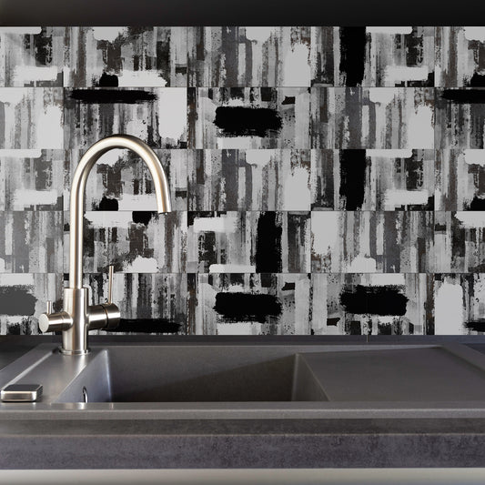  Funlife Black And Gray Style Thickened Brick Stickers Home Renovation Bathroom Wall Decoration Waterproof Stickers