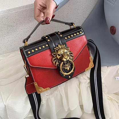 Retro PU handbag, shoulder bag, crossbody bag, small square bag, crossbody bag - Shello's Creative Boutique