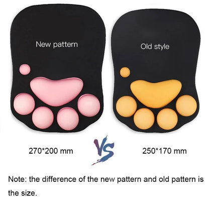 3D Mouse Pad Soft Silicone Cute Cat Paw Mouse Mat Memory Foam Wrist Rests Cushions Mousepad for kids Laptop Computer Mousepad - Shello's Creative Boutique