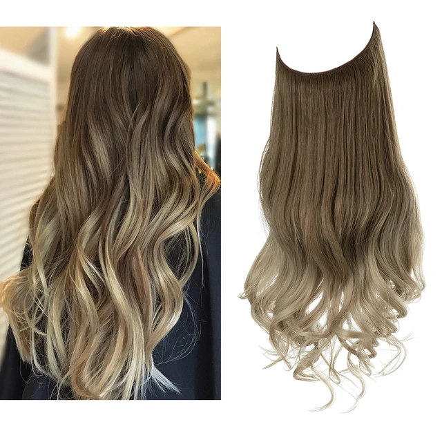 One-piece women's hair extension piece with abundant hair volume U-shaped fishing line invisible and natural long curly hair eprolo