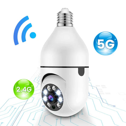 2.4G/5G Single-Band Dual-Band Wireless WIFI Light Head Small Yellow Man Camera: Security with a Touch of Fun - Shello's Creative Boutique