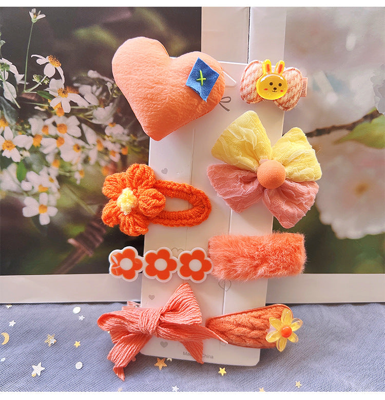 Children's Plush Hair Clip Autumn and Winter New Hair Accessories Little Girls' Hair Clip Cute Headwear eprolo