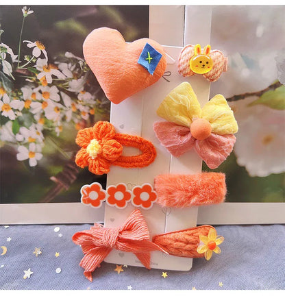 Children's Plush Hair Clip Autumn and Winter New Hair Accessories Little Girls' Hair Clip Cute Headwear - Shello's Creative Boutique