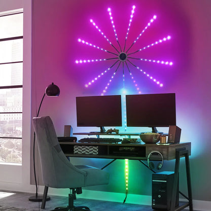LED Sound Activated Rhythm Light - Music Responsive Fireworks Atmosphere Lighting - Shello's Creative Boutique