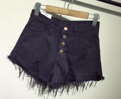 Women Fashion Casual Summer Cool Denim Booty Shorts - Shello's Creative Boutique
