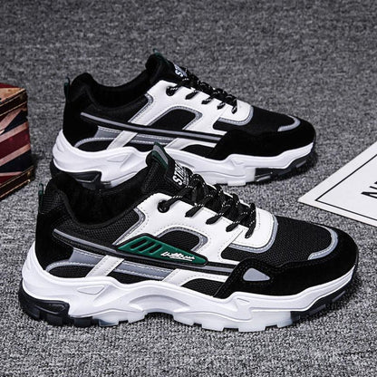 Breathable mesh running dad shoes Korean version trendy casual sports student travel shoes - Shello's Creative Boutique