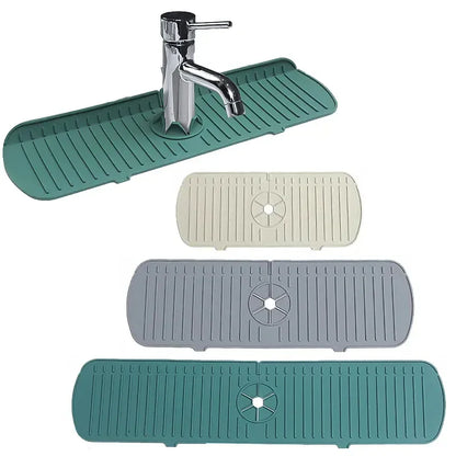 Silicone Sink Splash Guard - Faucet Mat with Drain Rack - Shello's Creative Boutique