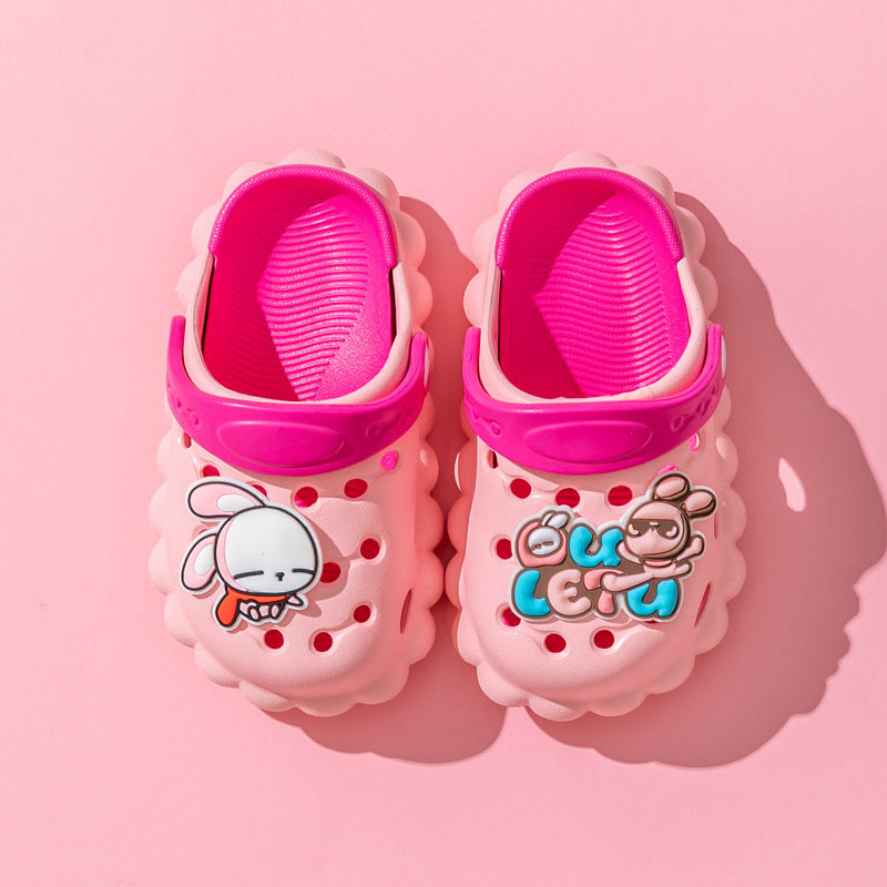 New Children's Hole Shoes Baby Children's Shoes Boys And Girls Summer Cute Outer Wear Toddler Soft Bottom Sandals And Slippers eprolo
