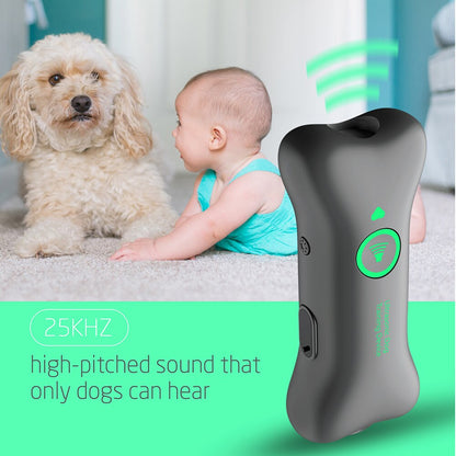 Ultrasonic Dog Repeller - Rechargeable Anti-Barking Training Device