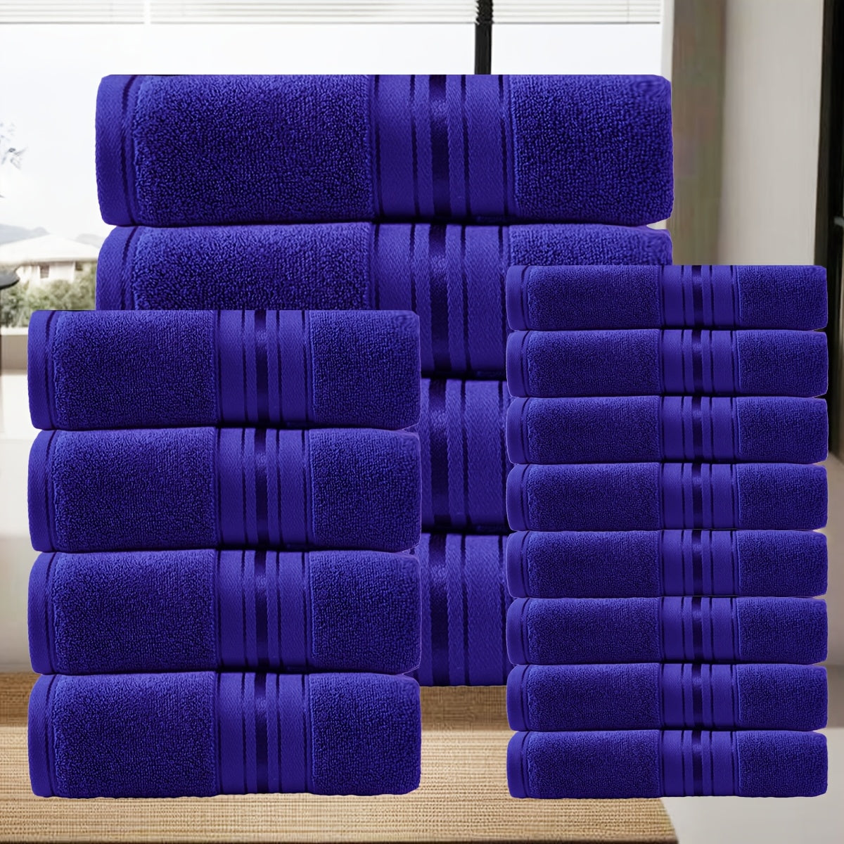 16 Piece Bath Towel Set - Complete Bundle - Shello's Creative Boutique