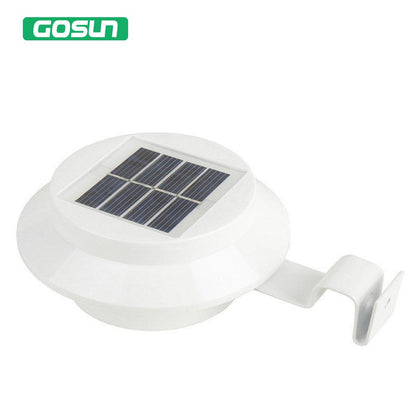 3 leds light sensor control Solar Powered Fence Gutter Solar Lights, Outdoor Security Solar Lamps eprolo