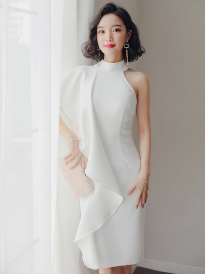 Party party white short evening dress - Shello's Creative Boutique