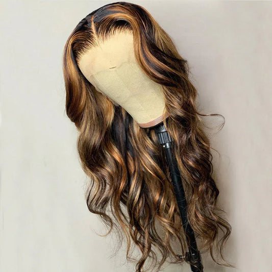 Highlight Ombre Lace Front Wig - 100% Human Hair - Shello's Creative Boutique