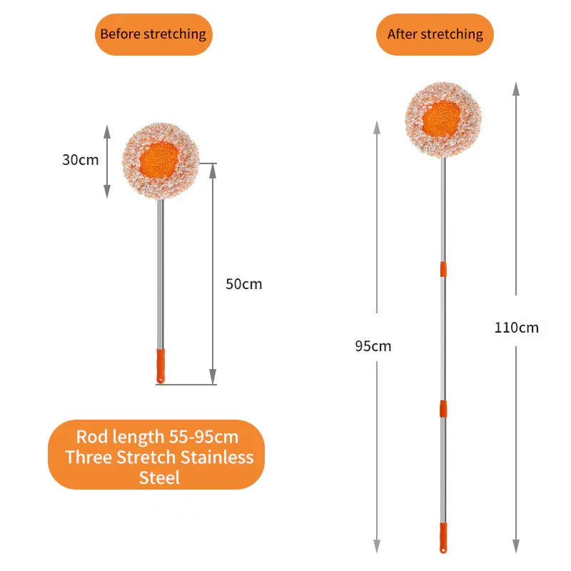 Sunflower Mop Dedusting Car Washing Floor Mop Water Absorbing Chenille Flat Mop Wholesale Sunflower Mop - Shello's Creative Boutique