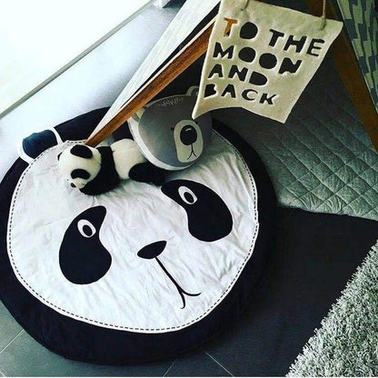 90CM Kids Play Game Mats Round Carpet Rugs Mat Cotton Swan Crawling Blanket Floor Carpet Toys Room Decoration INS Baby Gifts Shello Creative Boutique