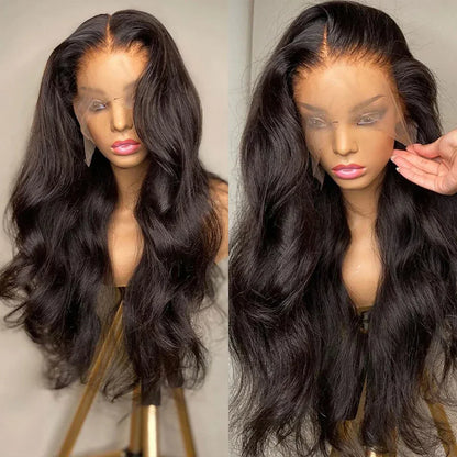 Body Wave Lace Front Wig - Pre-Plucked Human Hair for Women - Shello's Creative Boutique
