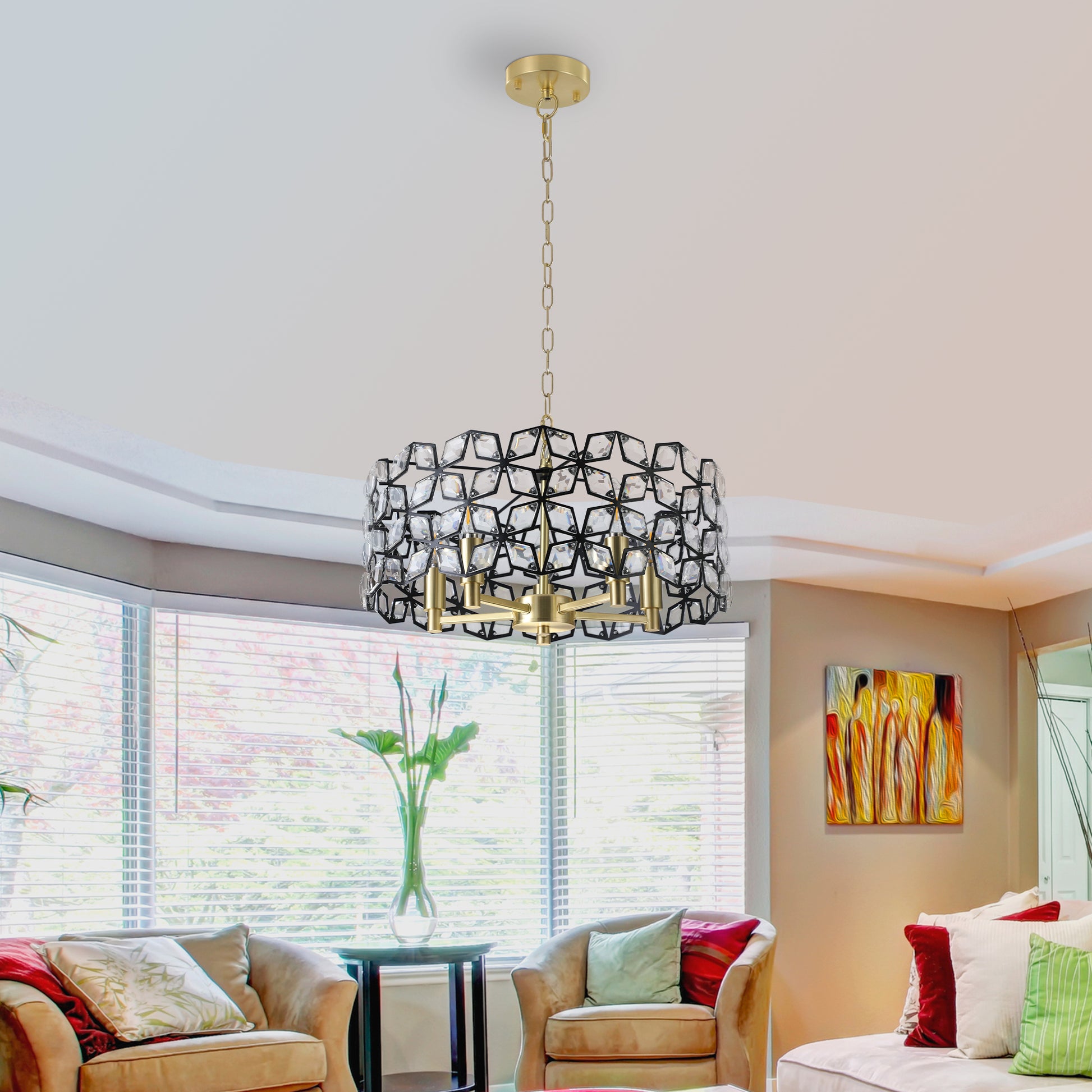Modern Crystal Chandelier for Living-Room Round Cristal Lamp Luxury Home Decor  Light Fixture eprolo