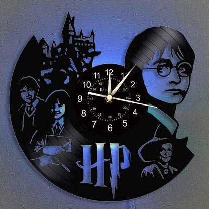 Harry Potter Vinyl Record Wall Clock - Magical Skeleton Design Collectible - Shello's Creative Boutique