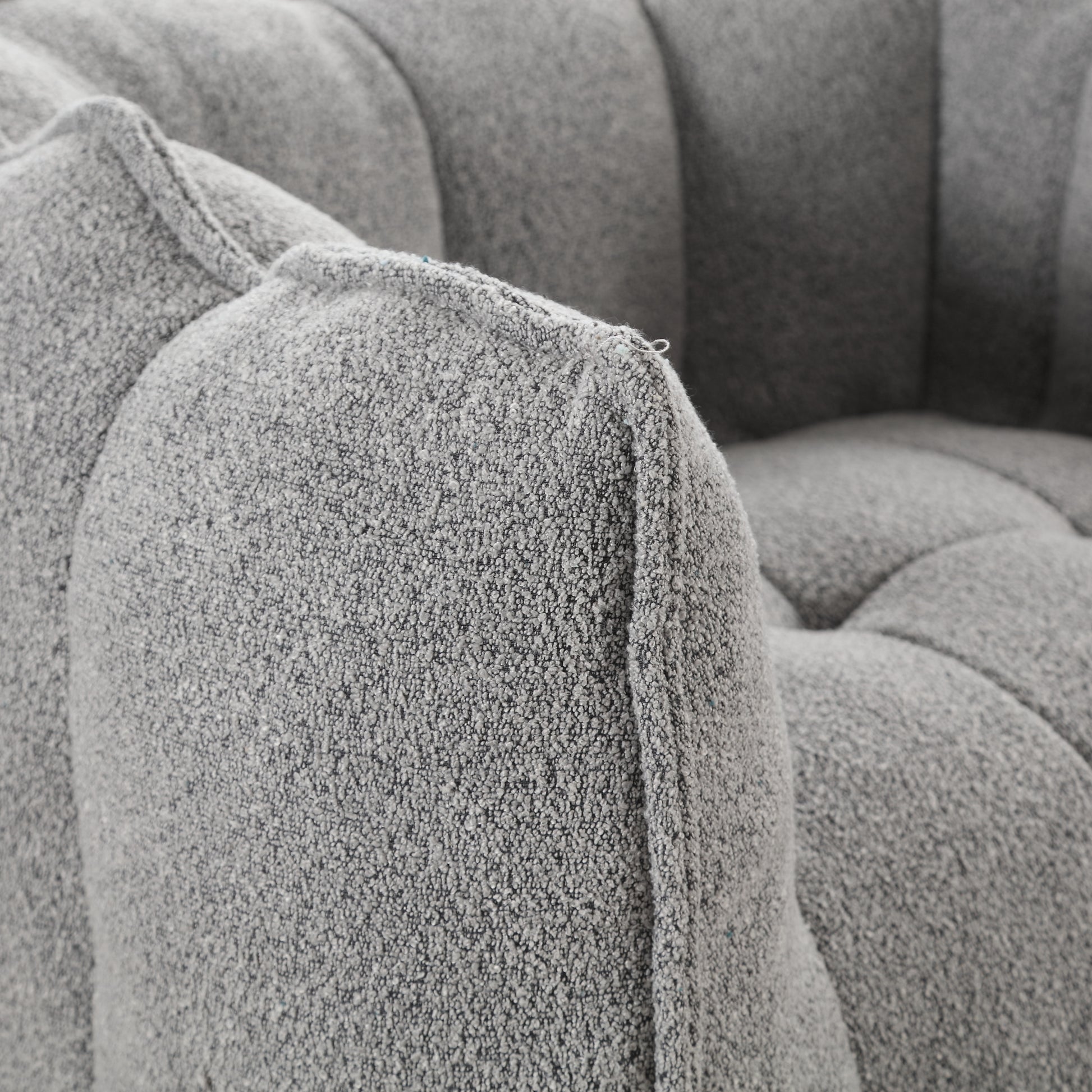Soft Bean Bag Chair with High Resilient Foam(Chips)for living room and bedroom,Comfortable Square Lazy Sofa with Footstool eprolo
