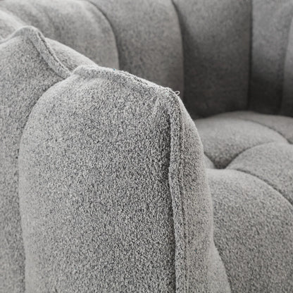 Soft Bean Bag Chair with High Resilient Foam Comfortable Square Lazy Sofa with Footstool - Shello's Creative Boutique