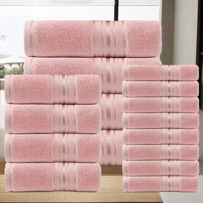 16 Piece Bath Towel Set - Complete Bundle