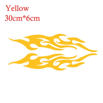 2pcs Universal Car Sticker Styling Engine Hood Motorcycle Decal Decor Mural Vinyl Covers Auto Flame Fire Sticker Car-styling Shello Creative Boutique
