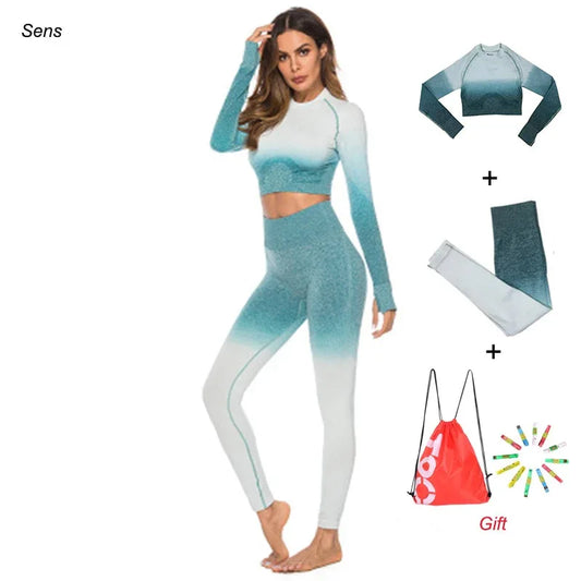 Winter Hot Sale Yoga Set Gym Set Gym Leggings Yoga Sport Leggings Sportswear For Women Sports Clothing Gym Fitness Clothing - Shello's Creative Boutique